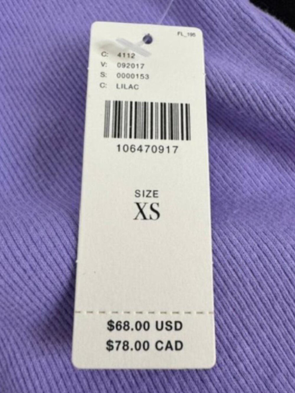 Pilcro Long-Sleeve Ruffle-Hem Cardigan in Crocus Bloom - Size X-Small - NWT - Picture 9 of 9